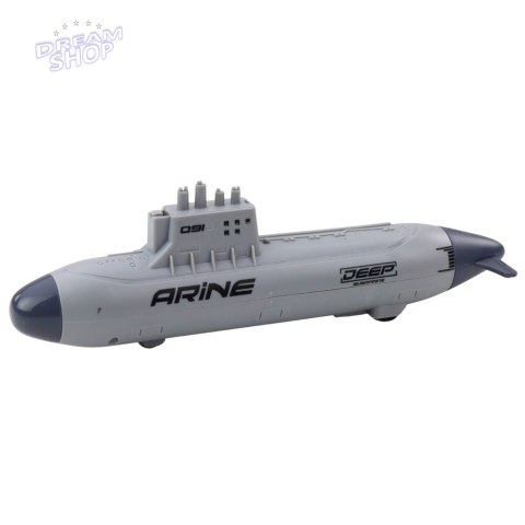 Statek Łódź Podwodna Strzelająca Torpedami Napęd Szara 28cm Statek Łódź Podwodna Strzelająca Torpedami Napęd Szara 28cm