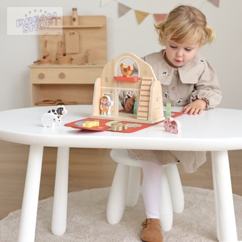 TOOKY TOY Drewniana Składana Farma w Walizce ze Zwierzątkami TOOKY TOY Drewniana Składana Farma w Walizce ze Zwierzątkami