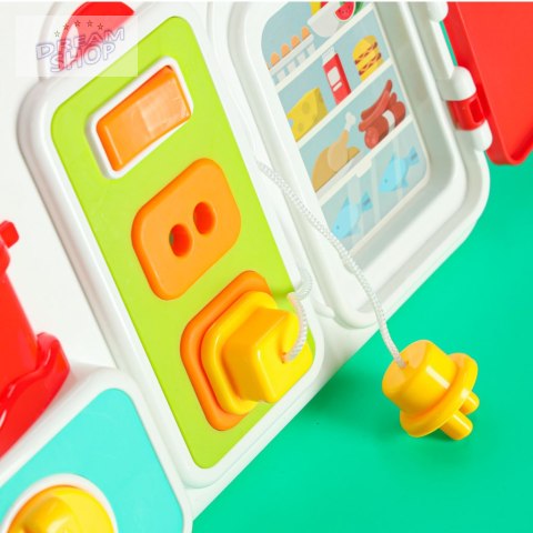 Tablica manipulacyjna sensoryczna montessori kuchnia zegar światło dźwięk Tablica manipulacyjna sensoryczna montessori kuchnia zegar światło dźwięk
