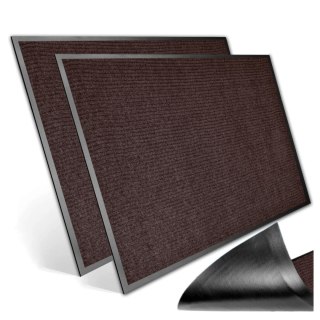 Wycieraczka wejściowa 40x60 cm SEILA brązowa zestaw 2 sztuk