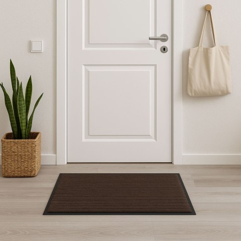 Wycieraczka wejściowa 40x60 cm SEILA brązowa zestaw 2 sztuk