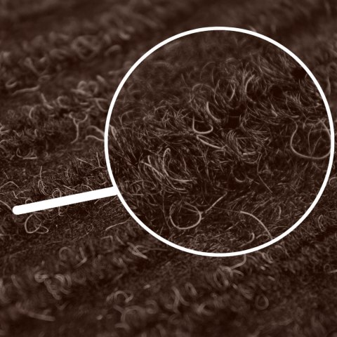 Wycieraczka wejściowa pod drzwi 40x60 cm SEILA brązowa