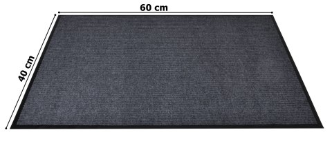 Wycieraczka wejściowa pod drzwi 40x60 cm SEILA szara