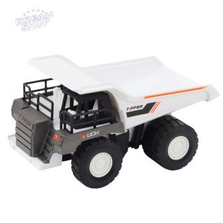 Wywrotka Ciężarówka Budowlana Metalowe Elementy Napęd Biała