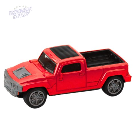 Zestaw Samochód Metalowy Z Kamperem Przyczepa Czerwony