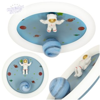 Lampa LED sufitowa plafon do pokoju dziecięcego ściemniana LUMELA + pilot astronauta
