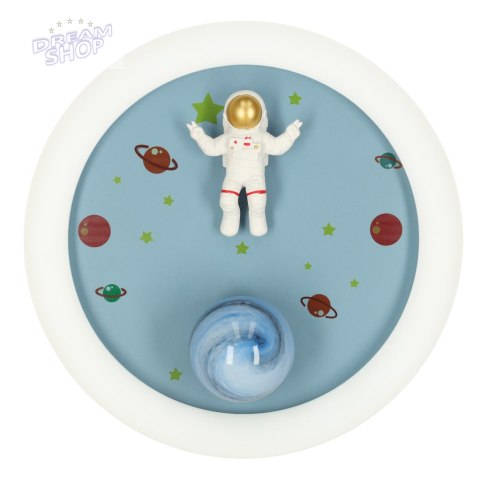 Lampa LED sufitowa plafon do pokoju dziecięcego ściemniana LUMELA + pilot astronauta Lampa LED sufitowa plafon do pokoju dziecięcego ściemniana LUMELA + pilot astronauta