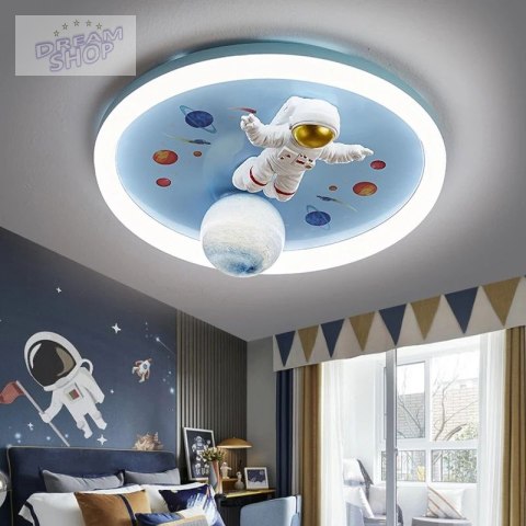 Lampa LED sufitowa plafon do pokoju dziecięcego ściemniana LUMELA + pilot astronauta Lampa LED sufitowa plafon do pokoju dziecięcego ściemniana LUMELA + pilot astronauta