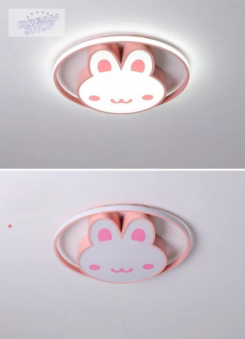 Lampa LED sufitowa plafon do pokoju dziecięcego ściemniana LUMELA + pilot króliczek Lampa LED sufitowa plafon do pokoju dziecięcego ściemniana LUMELA + pilot króliczek