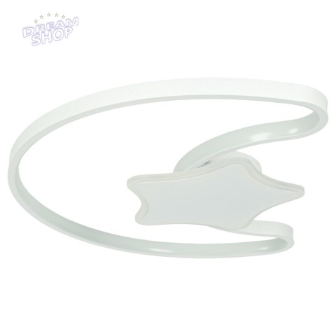 Lampa LED sufitowa plafon do pokoju dziecięcego ściemniana LUMELA + pilot księżyc biała Lampa LED sufitowa plafon do pokoju dziecięcego ściemniana LUMELA + pilot księżyc biała