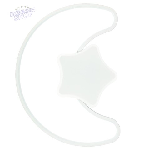 Lampa LED sufitowa plafon do pokoju dziecięcego ściemniana LUMELA + pilot księżyc biała Lampa LED sufitowa plafon do pokoju dziecięcego ściemniana LUMELA + pilot księżyc biała