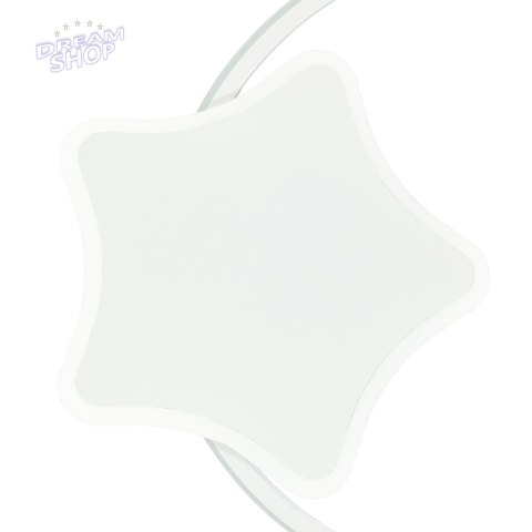 Lampa LED sufitowa plafon do pokoju dziecięcego ściemniana LUMELA + pilot księżyc biała Lampa LED sufitowa plafon do pokoju dziecięcego ściemniana LUMELA + pilot księżyc biała