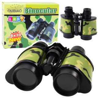 Lornetka Dla Dzieci Mała Poręczna Sznurek Kamuflaż Moro 8x30