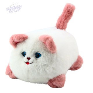 Pluszowy Kotek Interaktywny Miauczy Mruga Powtarza Butelka Biały