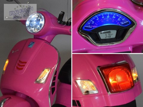 Skuter elektryczny na akumulator VESPA GTS Super dla dziecka PA0333 RO Skuter elektryczny na akumulator VESPA GTS Super dla dziecka PA0333 RO