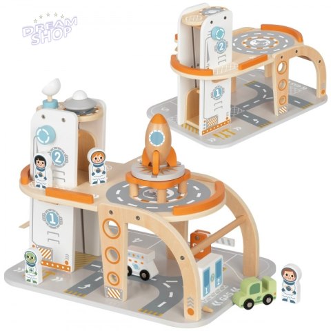 TOOKY TOY Drewniany Kosmiczny Parking Stacja Kosmiczna TOOKY TOY Drewniany Kosmiczny Parking Stacja Kosmiczna