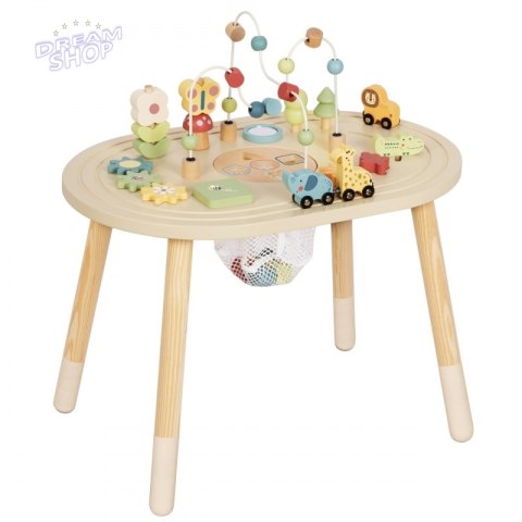 TOOKY TOY Drewniany Stolik Aktywności Safari TOOKY TOY Drewniany Stolik Aktywności Safari