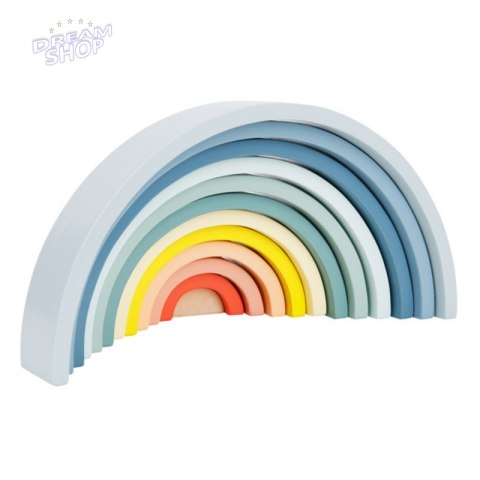 TOOKY TOY Pastelowa Układanka Drewniane Klocki Montessori Tęcza TOOKY TOY Pastelowa Układanka Drewniane Klocki Montessori Tęcza