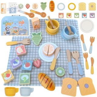 TOOKY TOY Zestaw Piknikowy Owoce do Krojenia Zestaw Śniadaniow
