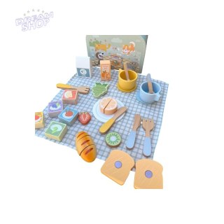 TOOKY TOY Zestaw Piknikowy Owoce do Krojenia Zestaw Śniadaniow