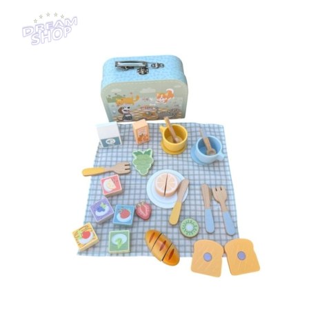 TOOKY TOY Zestaw Piknikowy Owoce do Krojenia Zestaw Śniadaniow TOOKY TOY Zestaw Piknikowy Owoce do Krojenia Zestaw Śniadaniow