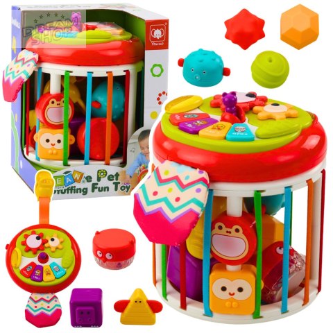 Walec Kostka Sensoryczna Interaktywna Sorter Światła Dźwięki Kolorowa