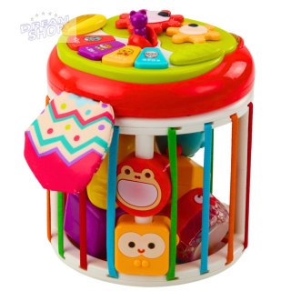 Walec Kostka Sensoryczna Interaktywna Sorter Światła Dźwięki Kolorowa