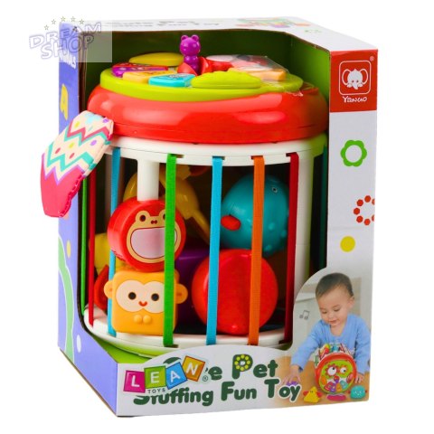 Walec Kostka Sensoryczna Interaktywna Sorter Światła Dźwięki Kolorowa