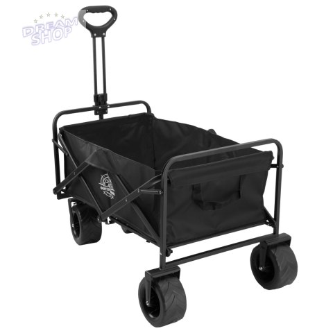 Wózek transportowy plażowy składany KORAL czarny Wózek transportowy plażowy składany KORAL czarny