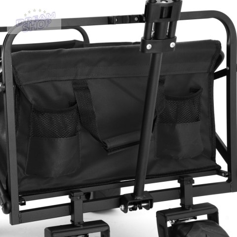 Wózek transportowy plażowy składany KORAL czarny Wózek transportowy plażowy składany KORAL czarny