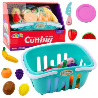 Zestaw Owoce Do Krojenia Na Rzep Talerzyki Nóż Koszyk