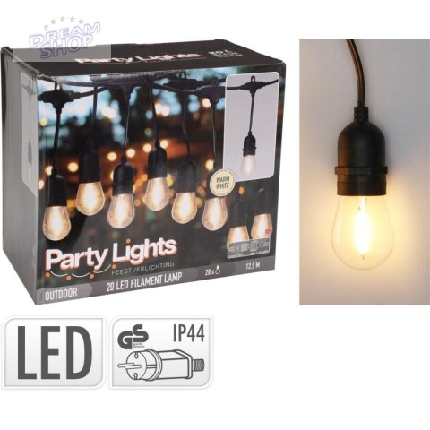 GIRLANDA OGRODOWA PARTY LIGHT 20LED GIRLANDA OGRODOWA PARTY LIGHT 20LED