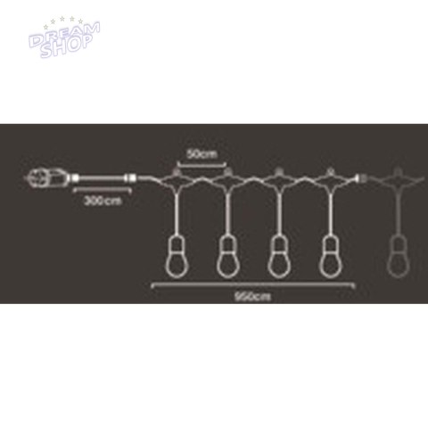 GIRLANDA OGRODOWA PARTY LIGHT 20LED GIRLANDA OGRODOWA PARTY LIGHT 20LED