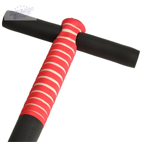Skoczek drążek do skakania pogo z regulacją czerwony Skoczek drążek do skakania pogo z regulacją czerwony