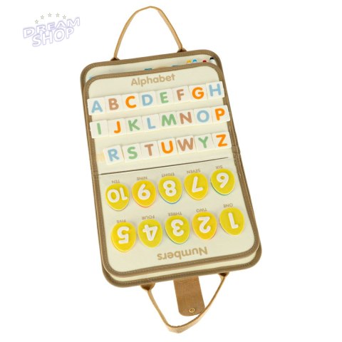 Tablica manipulacyjna sensoryczna montessori walizka dinozaury Tablica manipulacyjna sensoryczna montessori walizka dinozaury