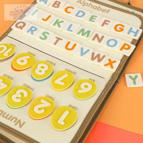 Tablica manipulacyjna sensoryczna montessori walizka dinozaury Tablica manipulacyjna sensoryczna montessori walizka dinozaury