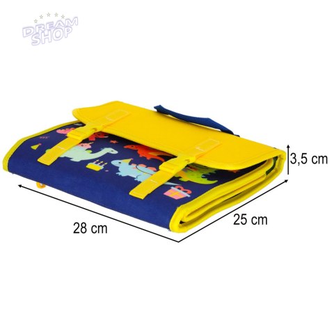 Tablica manipulacyjna sensoryczna montessori walizka plecak niebieska Tablica manipulacyjna sensoryczna montessori walizka plecak niebieska