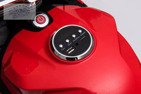 WIELKI MOTOR ŚCIGACZ PERFECT WOLNY START, 250 WAT, ŁAŃCUCH, TARCZOWE HAMULCE, MIĘKKIE KOŁA/SX1629-24V