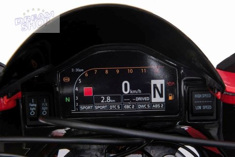 WIELKI MOTOR ŚCIGACZ PERFECT WOLNY START, 250 WAT, ŁAŃCUCH, TARCZOWE HAMULCE, MIĘKKIE KOŁA/SX1629-24V