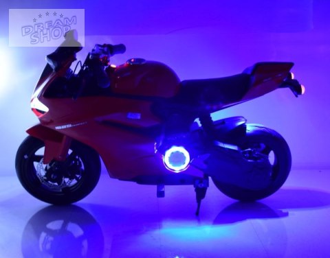 WIELKI MOTOR ŚCIGACZ PERFECT WOLNY START, 250 WAT, ŁAŃCUCH, TARCZOWE HAMULCE, MIĘKKIE KOŁA/SX1629-24V