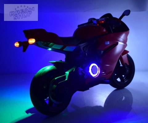 WIELKI MOTOR ŚCIGACZ PERFECT WOLNY START, 250 WAT, ŁAŃCUCH, TARCZOWE HAMULCE, MIĘKKIE KOŁA/SX1629-24V
