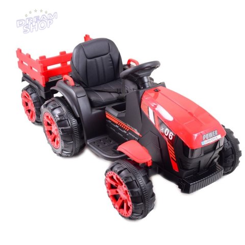 WIELKI TRAKTOR NA AKUMULATOR Z PRZYCZEPĄ "POWER 06", MIĘKKIE SIEDZENIE/WH-777 WIELKI TRAKTOR NA AKUMULATOR Z PRZYCZEPĄ "POWER 06", MIĘKKIE SIEDZENIE/WH-777