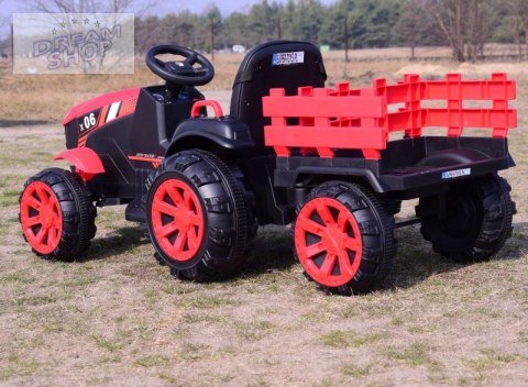WIELKI TRAKTOR NA AKUMULATOR Z PRZYCZEPĄ "POWER 06", MIĘKKIE SIEDZENIE/WH-777 WIELKI TRAKTOR NA AKUMULATOR Z PRZYCZEPĄ "POWER 06", MIĘKKIE SIEDZENIE/WH-777