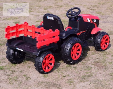 WIELKI TRAKTOR NA AKUMULATOR Z PRZYCZEPĄ "POWER 06", MIĘKKIE SIEDZENIE/WH-777 WIELKI TRAKTOR NA AKUMULATOR Z PRZYCZEPĄ "POWER 06", MIĘKKIE SIEDZENIE/WH-777