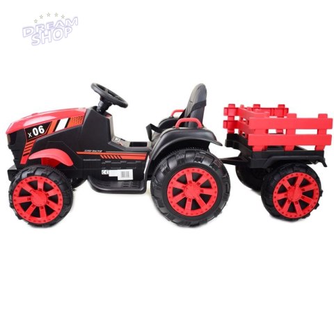 WIELKI TRAKTOR NA AKUMULATOR Z PRZYCZEPĄ "POWER 06", MIĘKKIE SIEDZENIE/WH-777 WIELKI TRAKTOR NA AKUMULATOR Z PRZYCZEPĄ "POWER 06", MIĘKKIE SIEDZENIE/WH-777