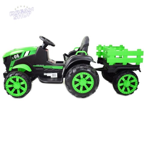 WIELKI TRAKTOR NA AKUMULATOR Z PRZYCZEPĄ "POWER 06", MIĘKKIE SIEDZENIE/WH-777 WIELKI TRAKTOR NA AKUMULATOR Z PRZYCZEPĄ "POWER 06", MIĘKKIE SIEDZENIE/WH-777
