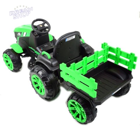 WIELKI TRAKTOR NA AKUMULATOR Z PRZYCZEPĄ "POWER 06", MIĘKKIE SIEDZENIE/WH-777 WIELKI TRAKTOR NA AKUMULATOR Z PRZYCZEPĄ "POWER 06", MIĘKKIE SIEDZENIE/WH-777
