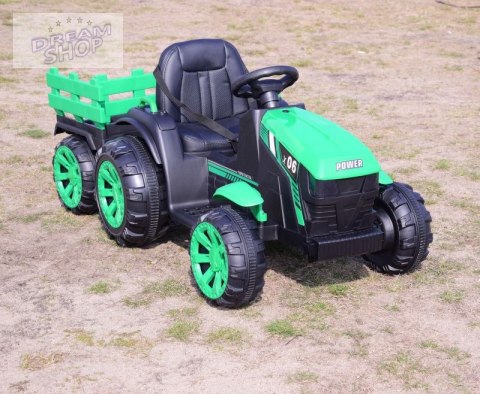 WIELKI TRAKTOR NA AKUMULATOR Z PRZYCZEPĄ "POWER 06", MIĘKKIE SIEDZENIE/WH-777 WIELKI TRAKTOR NA AKUMULATOR Z PRZYCZEPĄ "POWER 06", MIĘKKIE SIEDZENIE/WH-777
