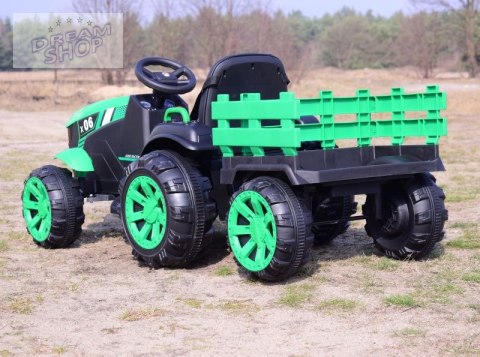 WIELKI TRAKTOR NA AKUMULATOR Z PRZYCZEPĄ "POWER 06", MIĘKKIE SIEDZENIE/WH-777 WIELKI TRAKTOR NA AKUMULATOR Z PRZYCZEPĄ "POWER 06", MIĘKKIE SIEDZENIE/WH-777