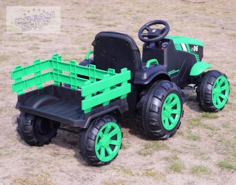 WIELKI TRAKTOR NA AKUMULATOR Z PRZYCZEPĄ "POWER 06", MIĘKKIE SIEDZENIE/WH-777 WIELKI TRAKTOR NA AKUMULATOR Z PRZYCZEPĄ "POWER 06", MIĘKKIE SIEDZENIE/WH-777